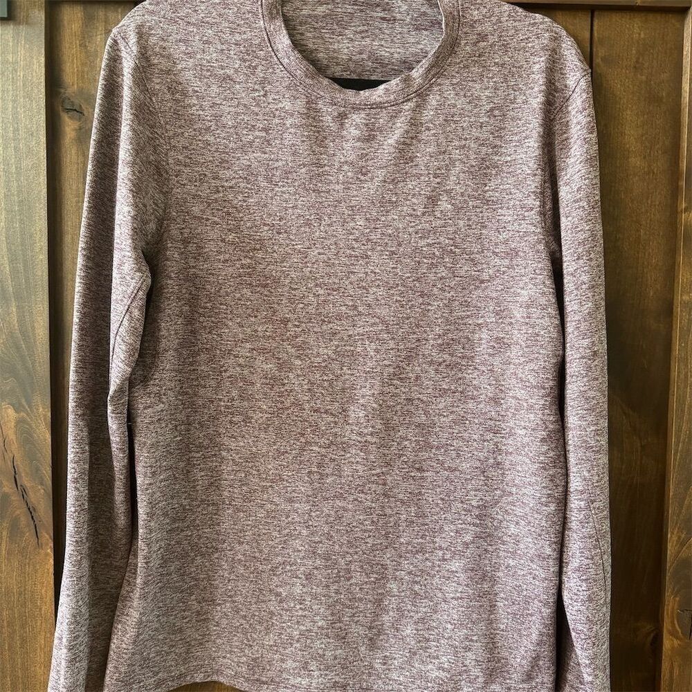 Lululemon Men's Heathered Long Sleeve Pullover Top Size M Multicolor